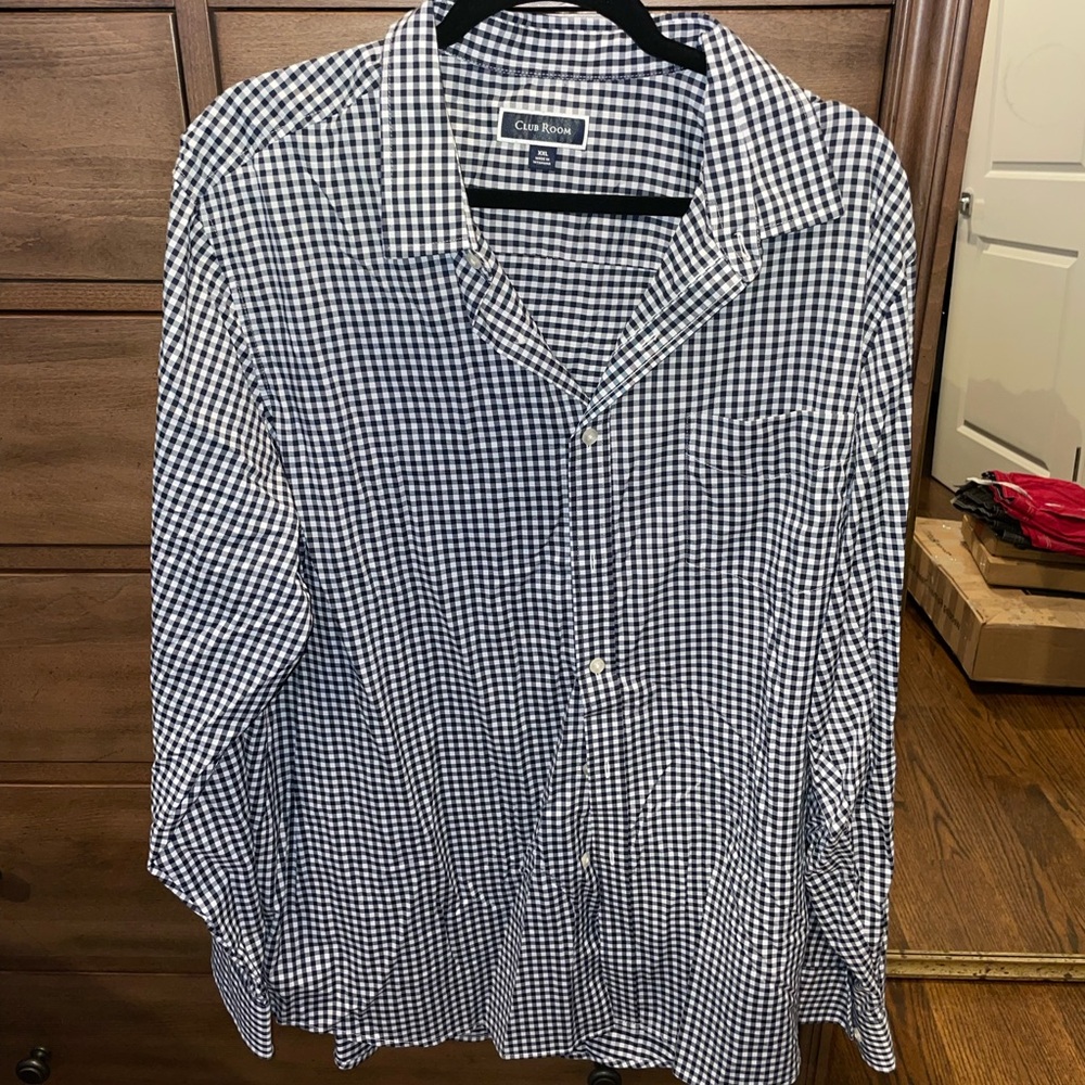 Club Room long sleeve plaid button down